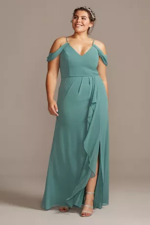 Cascading Off-the-Shoulder Bridesmaid Dress 5 Cascading Off-the-Shoulder Bridesmaid Dress - Image 5