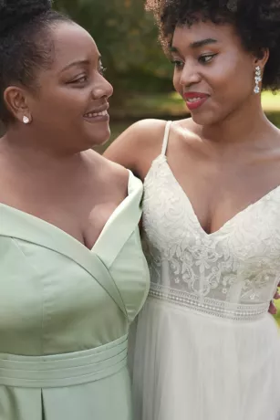 Corset Bodice Tiered Chiffon A-Line Wedding Dress 5 Corset Bodice Tiered Chiffon A-Line Wedding Dress - Image 5