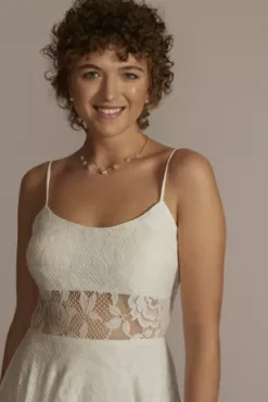 Mini Lace A-Line With Illusion Bodice -Floral Applique Dresses Shop 6232BR6A MWHITE PARTY PROD2 083