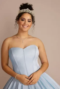 Glitter Knit Corset Quince Ball Gown -Floral Applique Dresses Shop 8FR2301 MLTBLUE QUINCE PROD3 135