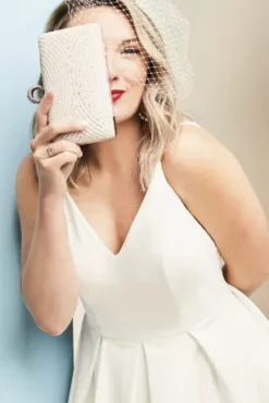 Spaghetti Strap Crepe Plus Fit-and-Flare Dress -Floral Applique Dresses Shop 9DS870158 2 PDP Crop Mar3 21 1920x2880