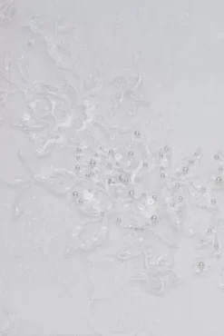 Lace Long Sleeve Keyhole Back Wedding Dress 7 Lace Long Sleeve Keyhole Back Wedding Dress -Floral Applique Dresses Shop CWG893 WHITE OLEG SWATCH PROD3