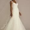 Multi-Lace Tank V-Neck Mermaid Wedding Dress