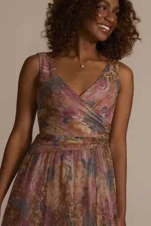 Metallic Floral A-Line Tank Dress 3 Metallic Floral A-Line Tank Dress - Image 3