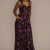 Floral Embroidered Sweetheart A-Line