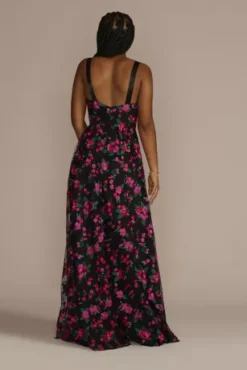 Floral Embroidered Sweetheart A-Line -Floral Applique Dresses Shop D24NY22627 FLORALMUL PROD9 PRM 2242