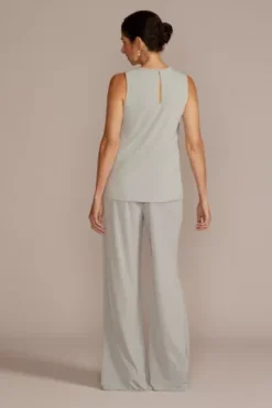 Three-Piece Sparkle Lace Pantsuit -Floral Applique Dresses Shop D40NY22388 MYSTIC MOB PROD4 204