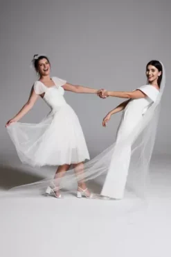 Cuffed Off-the-Shoulder Stretch Crepe Jumpsuit -Floral Applique Dresses Shop DB3230 3 PDP Crop JUN25 1920x2880