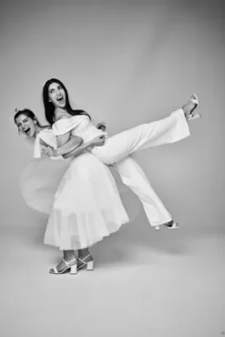 Cuffed Off-the-Shoulder Stretch Crepe Jumpsuit -Floral Applique Dresses Shop DB3230 5 PDP Crop JUN25 1920x2880