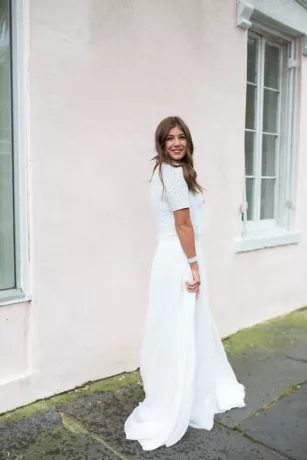 Chiffon Wedding Separates Circle Skirt 9 Chiffon Wedding Separates Circle Skirt - Image 9