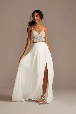 Chiffon Wedding Separates Circle Skirt 3 Chiffon Wedding Separates Circle Skirt - Image 3