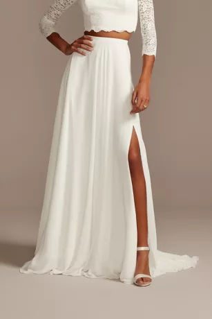 Chiffon Wedding Separates Circle Skirt 1 Chiffon Wedding Separates Circle Skirt