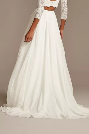 Chiffon Wedding Separates Circle Skirt 2 Chiffon Wedding Separates Circle Skirt - Image 2