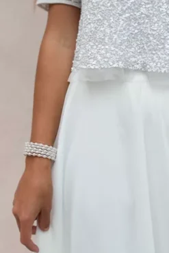 Tulle Wedding Separates Midi Skirt -Floral Applique Dresses Shop DS150831 1 PDP Crop JUN23 1920x2880