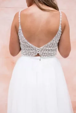 Tulle Wedding Separates Midi Skirt -Floral Applique Dresses Shop DS150831 3 PDP Crop JUN23 1920x2880