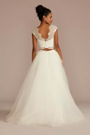 Allover Lace Cap Sleeve Separates Top 3 Allover Lace Cap Sleeve Separates Top - Image 3