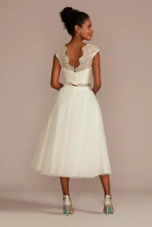 Allover Lace Cap Sleeve Separates Top 5 Allover Lace Cap Sleeve Separates Top - Image 5