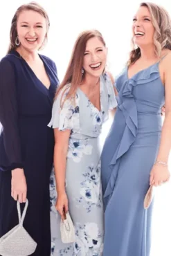 Ruffle Spaghetti-Strap Chiffon Dress With Slit -Floral Applique Dresses Shop DS270094 PDP Crop JUN8 1920x2880