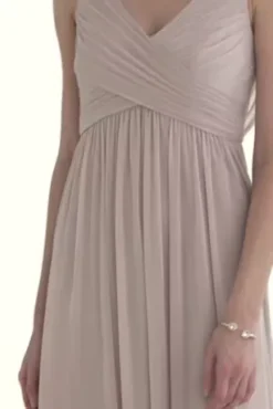 Long Mesh Dress With Cowl Back Detail -Floral Applique Dresses Shop F15933 ZZZ1