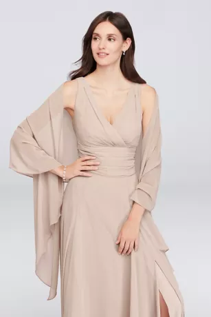 Long Chiffon Surplice Tank Bridesmaid Dress 8 Long Chiffon Surplice Tank Bridesmaid Dress - Image 8