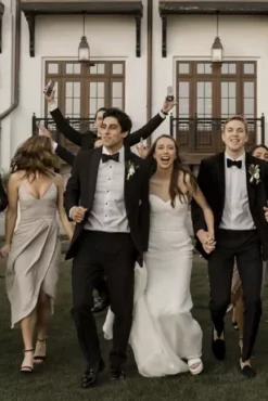 Tank Draped Chiffon Tulip Hem Bridesmaid Dress -Floral Applique Dresses Shop F20217 PDP Crop Oct20 20 1920x2880