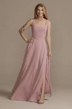 Bridesmaid Separates Jersey Tank Bodysuit -Floral Applique Dresses Shop F20420 QUARTZ BM PROD5 078