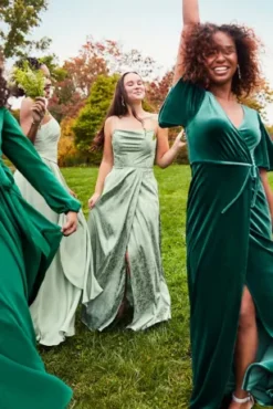 Jacquard Cowl Neck Bridesmaid Dress -Floral Applique Dresses Shop F20573 2 PDP Crop JAN19 1920x2880