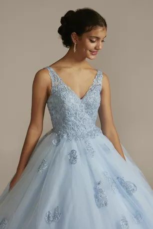 Fairytale Ballgown With Embellished Lace Applique 3 Fairytale Ballgown With Embellished Lace Applique - Image 3