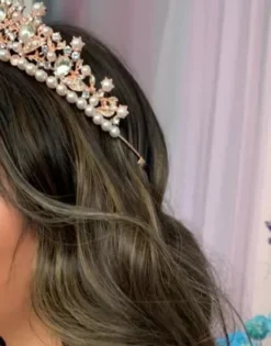 Patterned Sequin Quince Ball Gown With Bolero -Floral Applique Dresses Shop FR2113 PDP