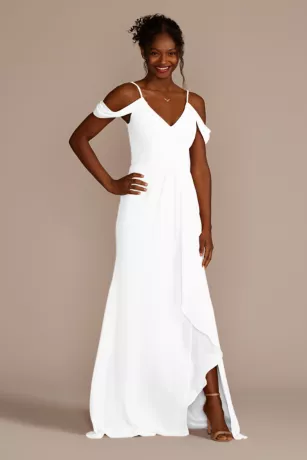 Cascading Off-the-Shoulder Bridesmaid Dress 1 Cascading Off-the-Shoulder Bridesmaid Dress