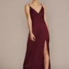 Stretch Charmeuse Empire Waist Bridesmaid Dress