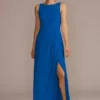 Chiffon Sleeveless Tie-Back Bridesmaid Dress