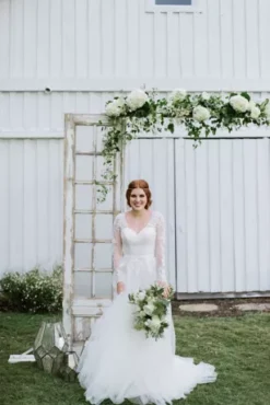 Long Sleeve Wedding Dress With Low Back -Floral Applique Dresses Shop LRP 8905 1920x2880 WG3831