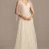 A-Line Wedding Dress With Double Straps