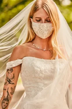 Swag Sleeve Layered Lace Wedding Dress 9 Swag Sleeve Layered Lace Wedding Dress -Floral Applique Dresses Shop MS251196 PDP Crop SEP28 1920x2880