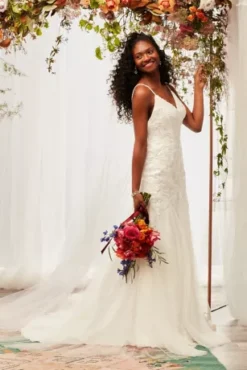 Beaded Spaghetti Strap Wedding Dress -Floral Applique Dresses Shop MS251249 2 PDP Crop JUNE15 1920x2880