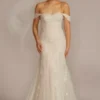Detachable Sleeve Lace Mermaid Wedding Dress