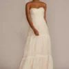 Strapless Chiffon A-Line Wedding Dress