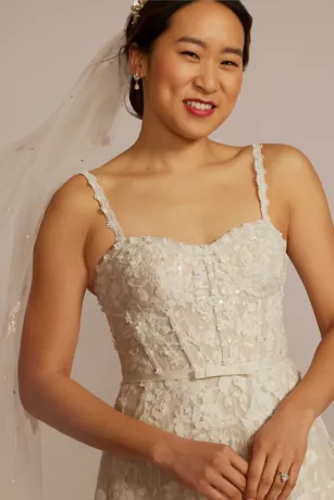 Embroidered Lace A-Line Wedding Dress 3 Embroidered Lace A-Line Wedding Dress - Image 3