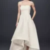 Mikado High-Low Wedding Dress
