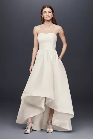 Mikado High-Low Wedding Dress 1 Mikado High-Low Wedding Dress