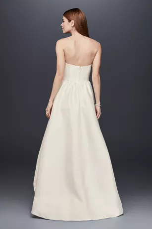 Mikado High-Low Wedding Dress 2 Mikado High-Low Wedding Dress - Image 2