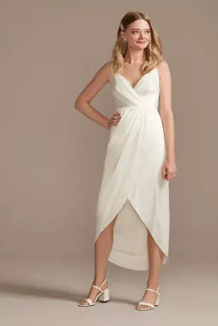 Hand-Pleated Spaghetti Strap Charmeuse Slip Dress 1 Hand-Pleated Spaghetti Strap Charmeuse Slip Dress