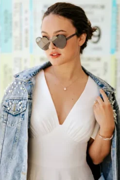 Chiffon Flutter Sleeve Midi-Length Dress -Floral Applique Dresses Shop SDWG1047 2 PDP Crop JUNE21 1920x2880