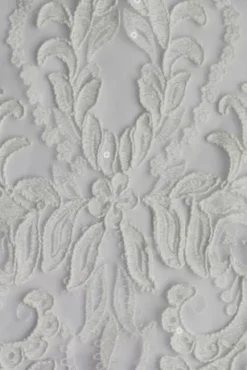 Applique Illusion Chiffon Plus Size Wedding Dress -Floral Applique Dresses Shop SWG842 WHITE SIG SWATCH PROD2 001