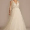 Illusion Halter Beaded Lace A-Line Wedding Dress