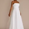 Chiffon A-line Wedding Dress With Beads