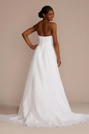 Chiffon A-line Wedding Dress With Beads 2 Chiffon A-line Wedding Dress With Beads - Image 2