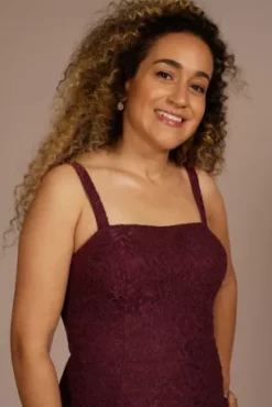 Floor Length Lace Sheath With Bolero Jacket -Floral Applique Dresses Shop WBM2530 WINE MOB PROD6 115