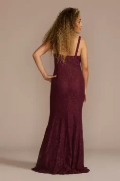 Floor Length Lace Sheath With Bolero Jacket -Floral Applique Dresses Shop WBM2530 WINE MOB PROD6 139